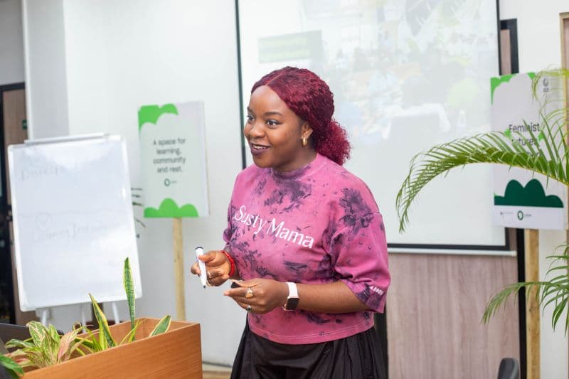 Jennifer Uchendu speaking